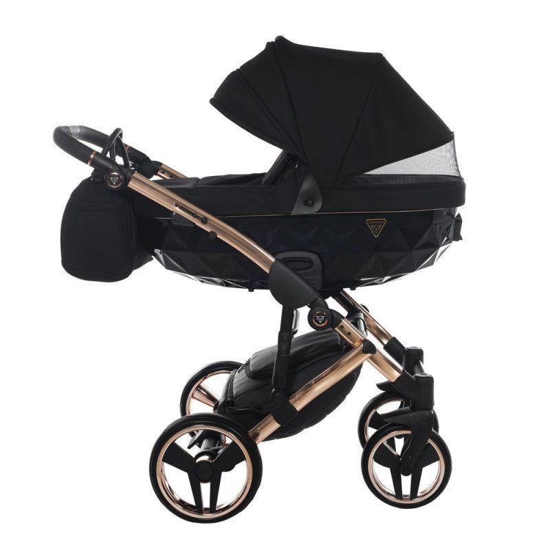 Poussette Junama Diamond S-Line - Noir/Or Rose