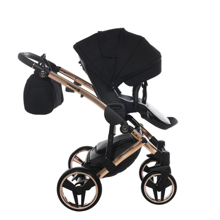 Poussette Junama Diamond S-Line - Noir/Or Rose