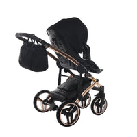 Poussette Junama Diamond S-Line - Noir/Or Rose