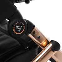 Poussette Junama Diamond S-Line - Noir/Or Rose