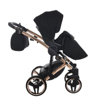 Poussette Junama Diamond S-Line - Noir/Or Rose