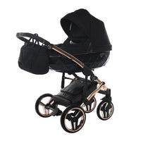 Poussette Junama Diamond S-Line - Noir/Or Rose