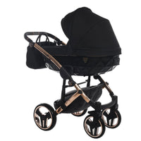Poussette Junama Diamond S-Line - Noir/Or Rose
