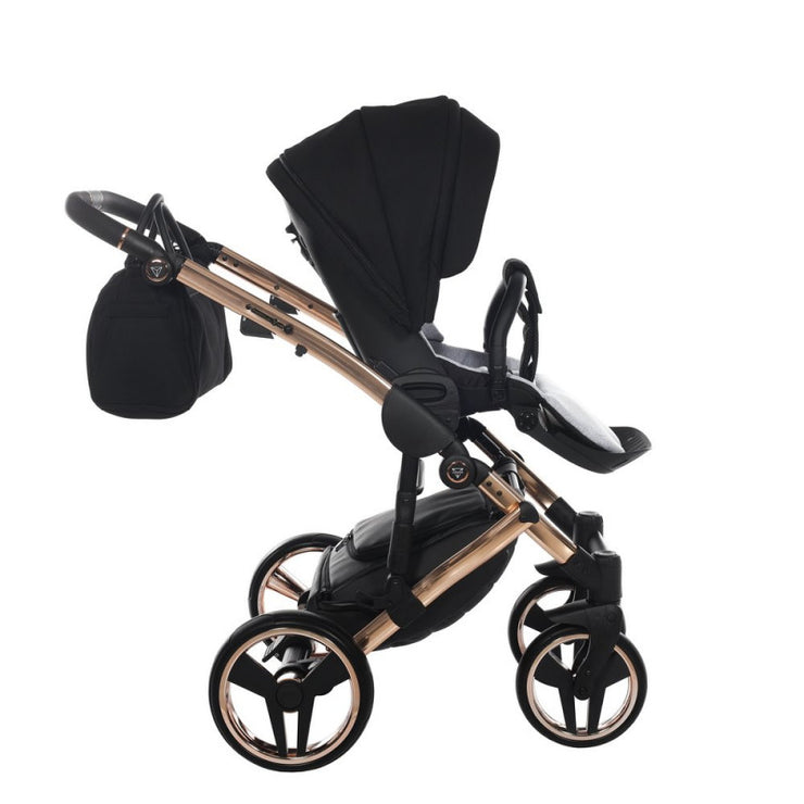 Poussette Junama Diamond S-Line - Noir/Or Rose