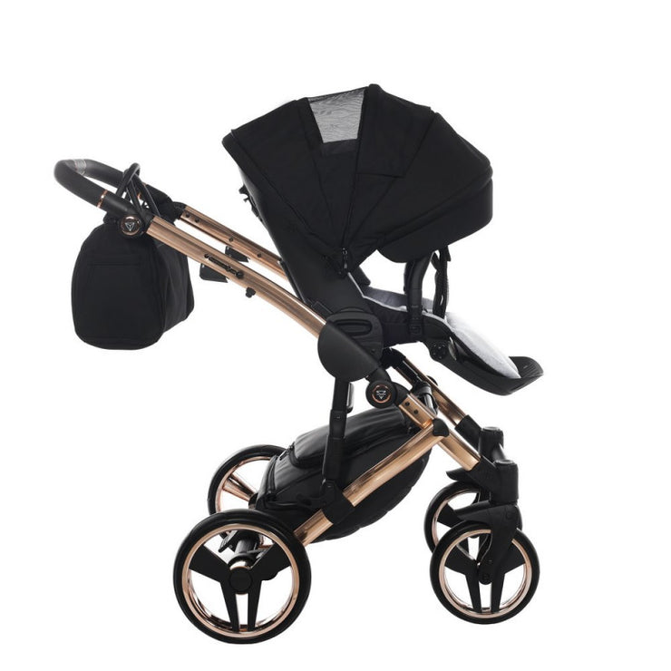 Poussette Junama Diamond S-Line - Noir/Or Rose
