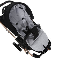 Poussette Junama Diamond S-Line - Noir/Or Rose