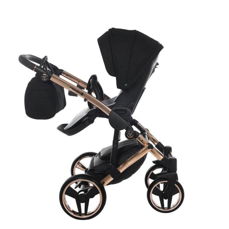Poussette Junama Diamond S-Line - Noir/Or Rose