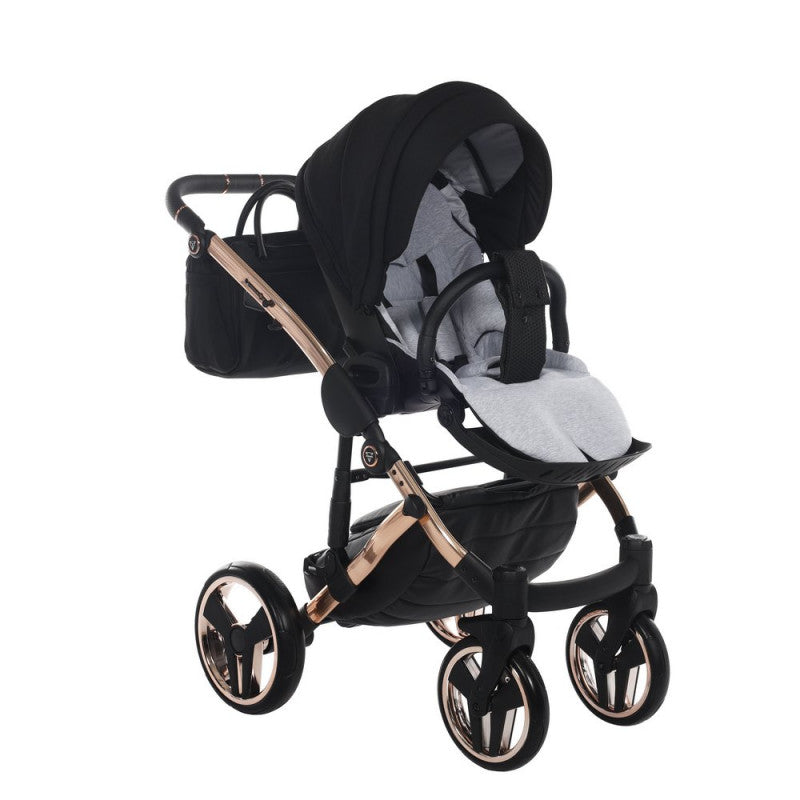 Poussette Junama Diamond S-Line - Noir/Or Rose