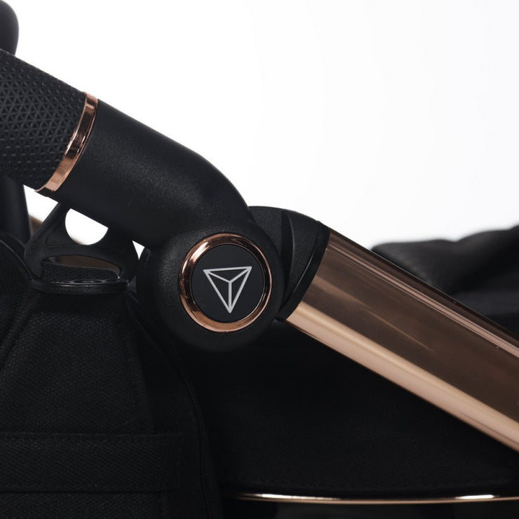 Poussette Junama Diamond S-Line - Noir/Or Rose