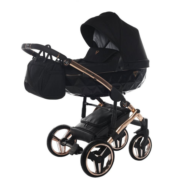 Poussette Junama Diamond S-Line - Noir/Or Rose
