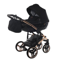 Poussette Junama Diamond S-Line - Noir/Or Rose