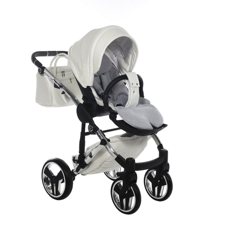Poussette Junama Fluo Individual - Blanc /Argent