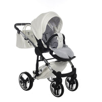 Poussette Junama Fluo Individual - Blanc /Argent