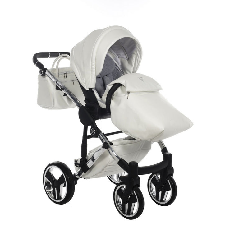 Poussette Junama Fluo Individual - Blanc /Argent
