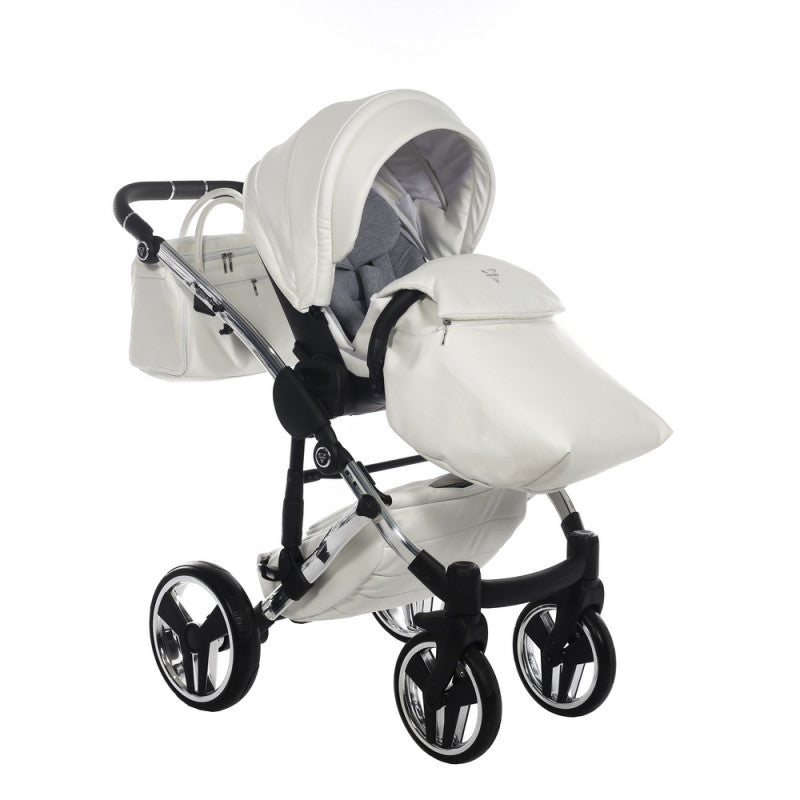 Poussette Junama Fluo Individual - Blanc /Argent