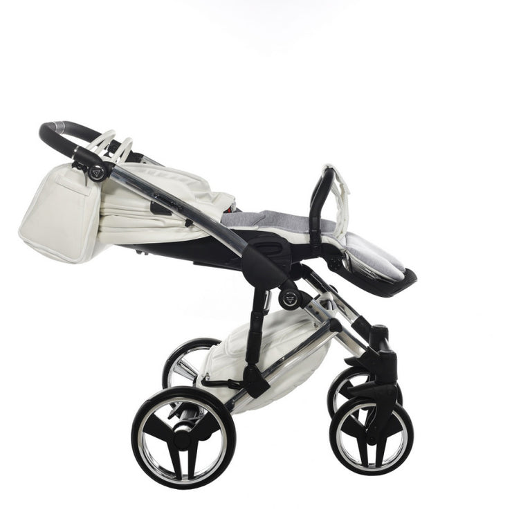 Poussette Junama Fluo Individual - Blanc /Argent