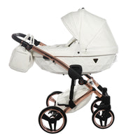 Poussette Junama Fluo Individual - Blanc / Rose Gold