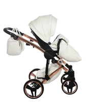 Poussette Junama Fluo Individual - Blanc / Rose Gold