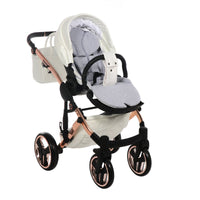 Poussette Junama Fluo Individual - Blanc / Rose Gold