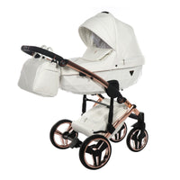 Poussette Junama Fluo Individual - Blanc / Rose Gold