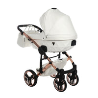 Poussette Junama Fluo Individual - Blanc / Rose Gold