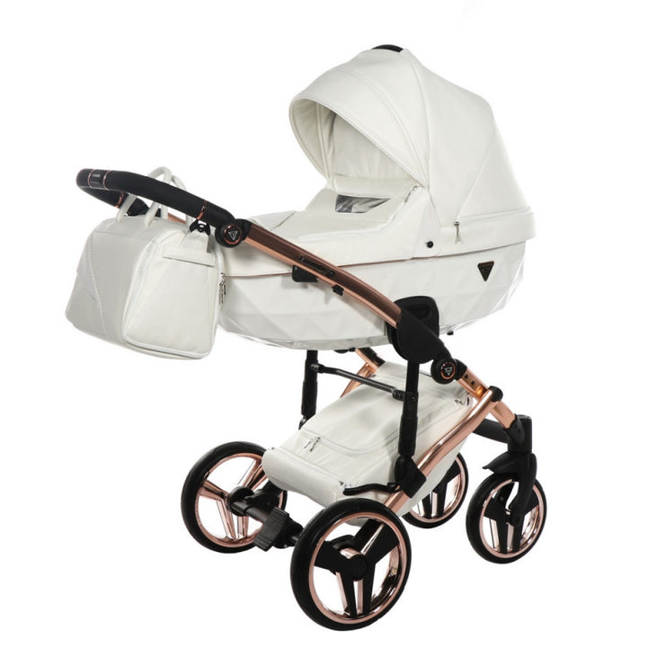 Poussette Junama Fluo Individual - Blanc / Rose Gold