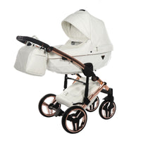 Poussette Junama Fluo Individual - Blanc / Rose Gold