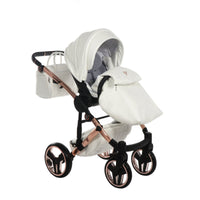 Poussette Junama Fluo Individual - Blanc / Rose Gold