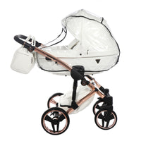 Poussette Junama Fluo Individual - Blanc / Rose Gold