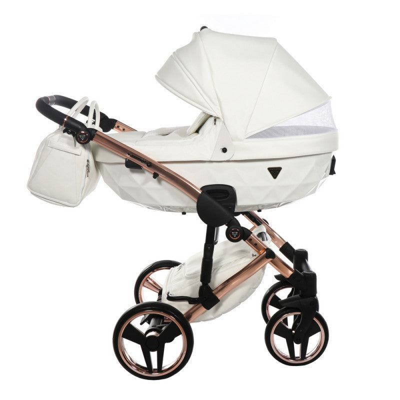 Poussette Junama Fluo Individual - Blanc / Rose Gold