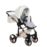 Poussette Junama Fluo Individual - Blanc / Rose Gold