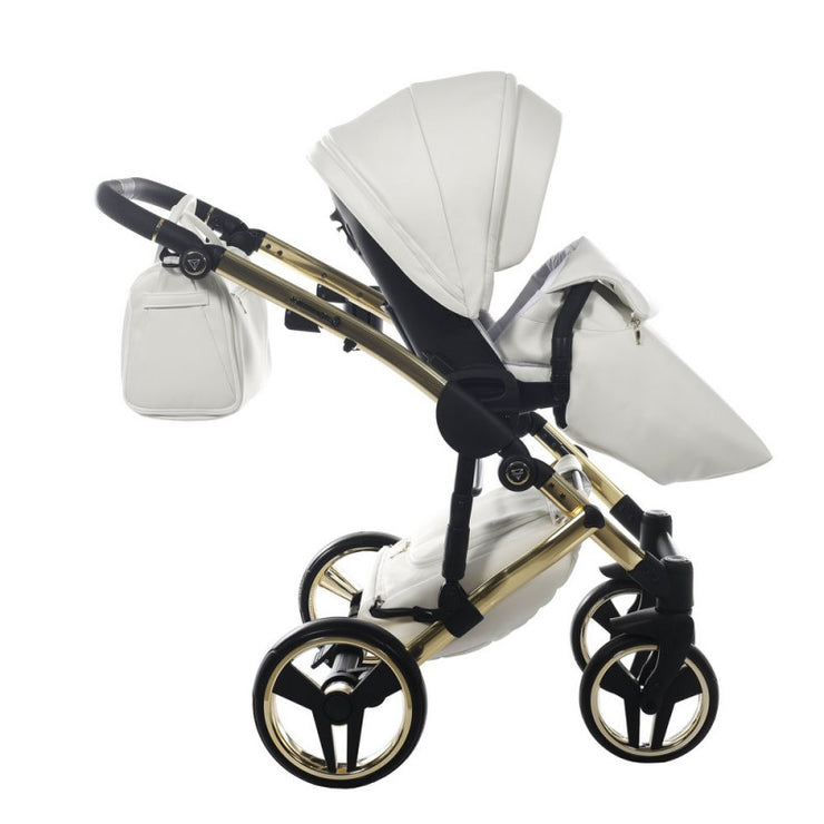 Poussette Junama Fluo Individual - Blanc / Or