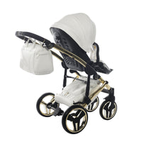 Poussette Junama Fluo Individual - Blanc / Or