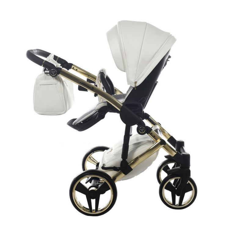 Poussette Junama Fluo Individual - Blanc / Or