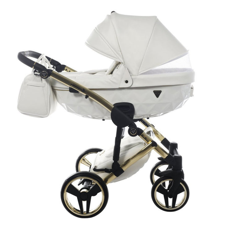 Poussette Junama Fluo Individual - Blanc / Or