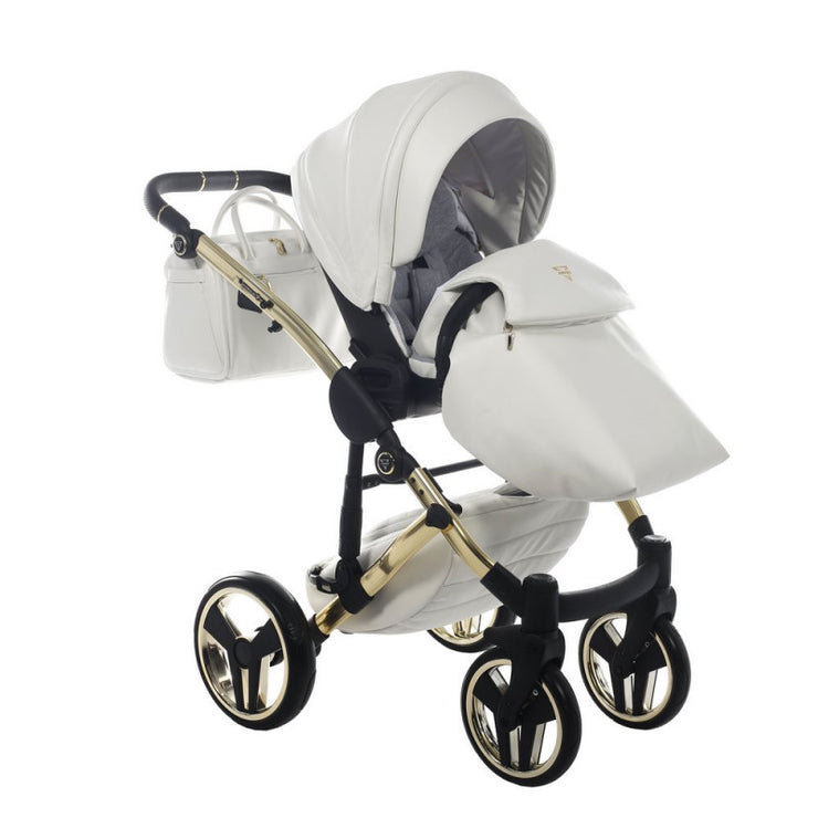 Poussette Junama Fluo Individual - Blanc / Or
