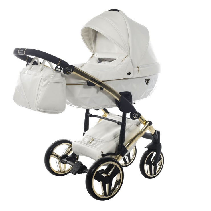 Poussette Junama Fluo Individual - Blanc / Or