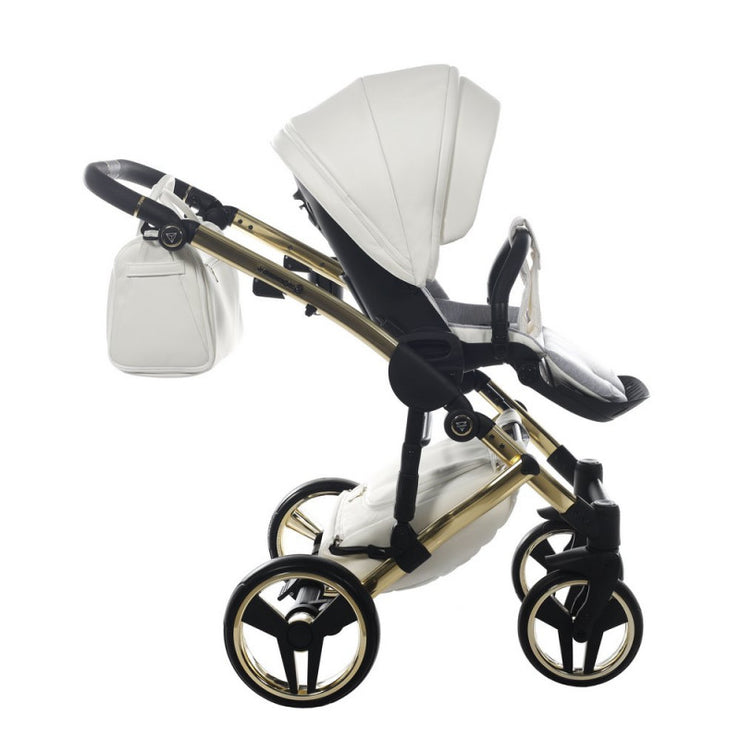 Poussette Junama Fluo Individual - Blanc / Or