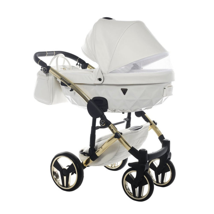 Poussette Junama Fluo Individual - Blanc / Or