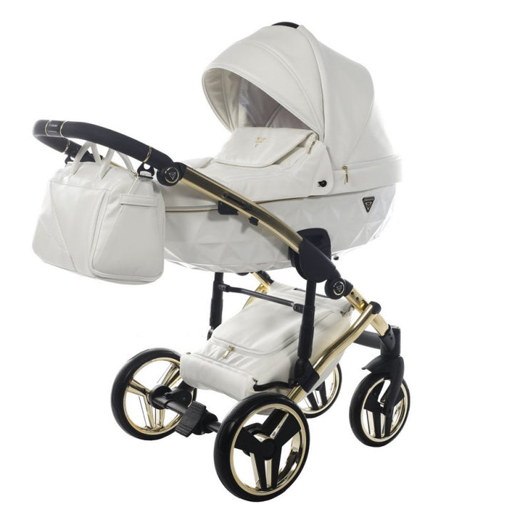 Poussette Junama Fluo Individual - Blanc / Or
