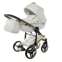 Poussette Junama Fluo Individual - Blanc / Or