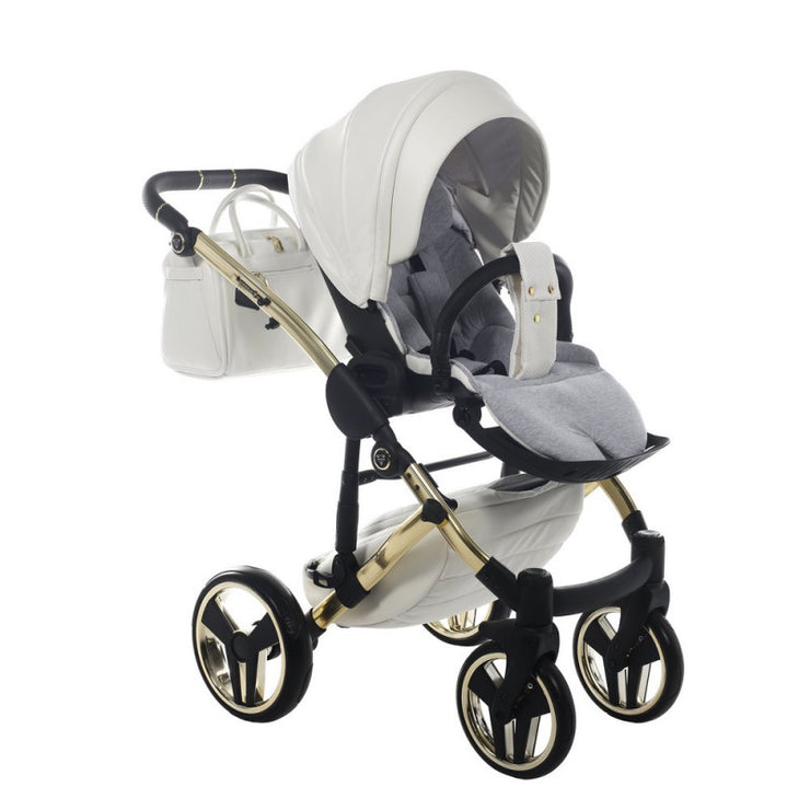 Poussette Junama Fluo Individual - Blanc / Or