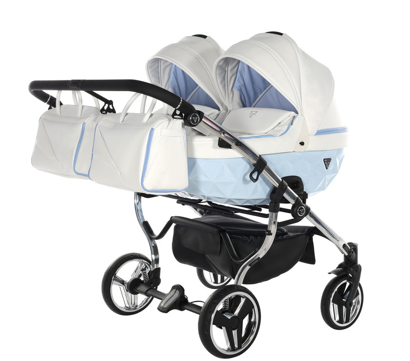 Poussette Double Junama Candy - Bleu - Mode Bébé Claye