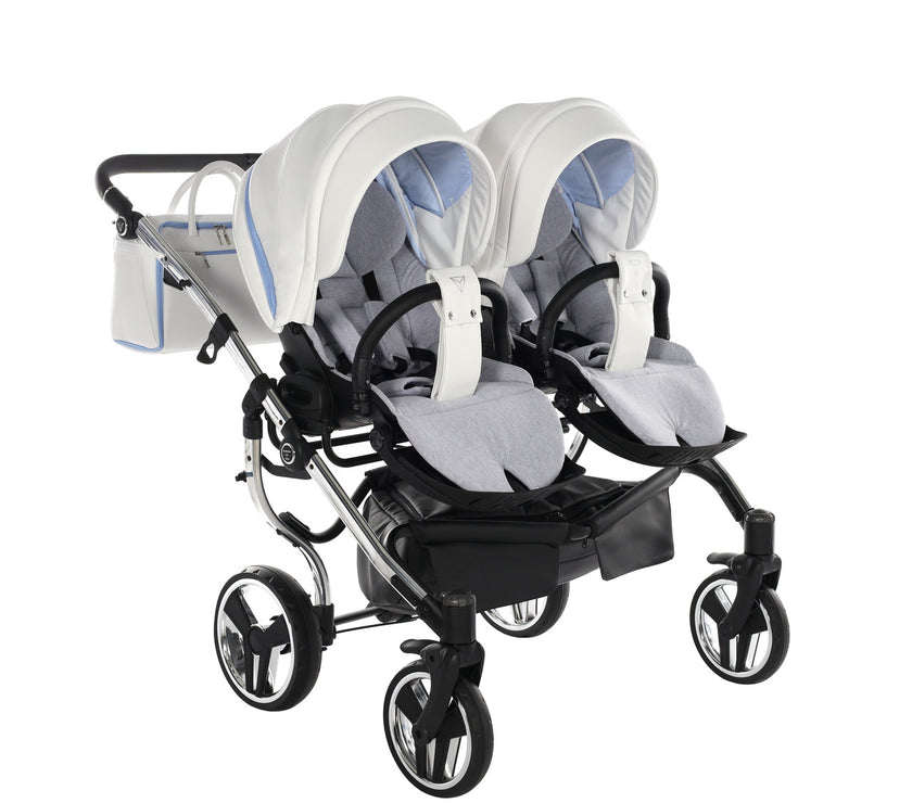 Poussette Double Junama Candy - Bleu - Mode Bébé Claye