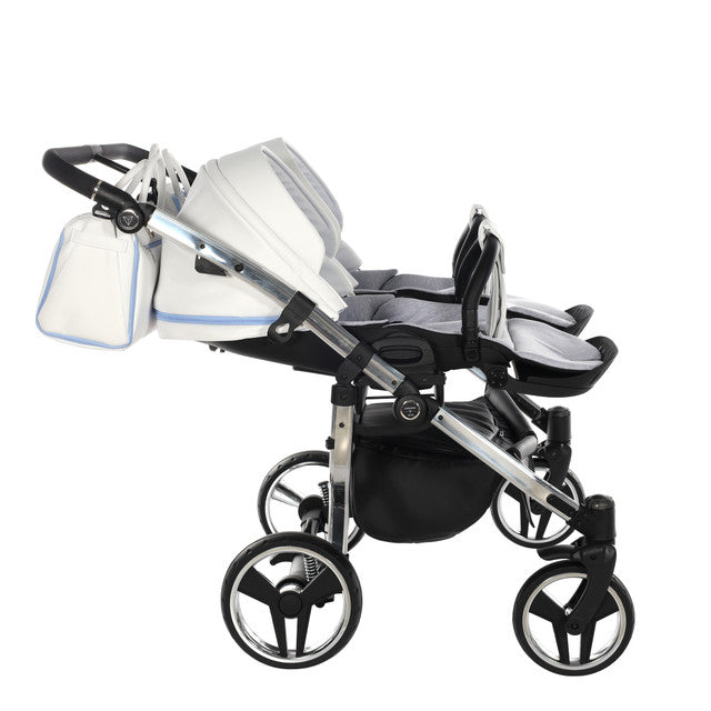Poussette Double Junama Candy - Bleu - Mode Bébé Claye