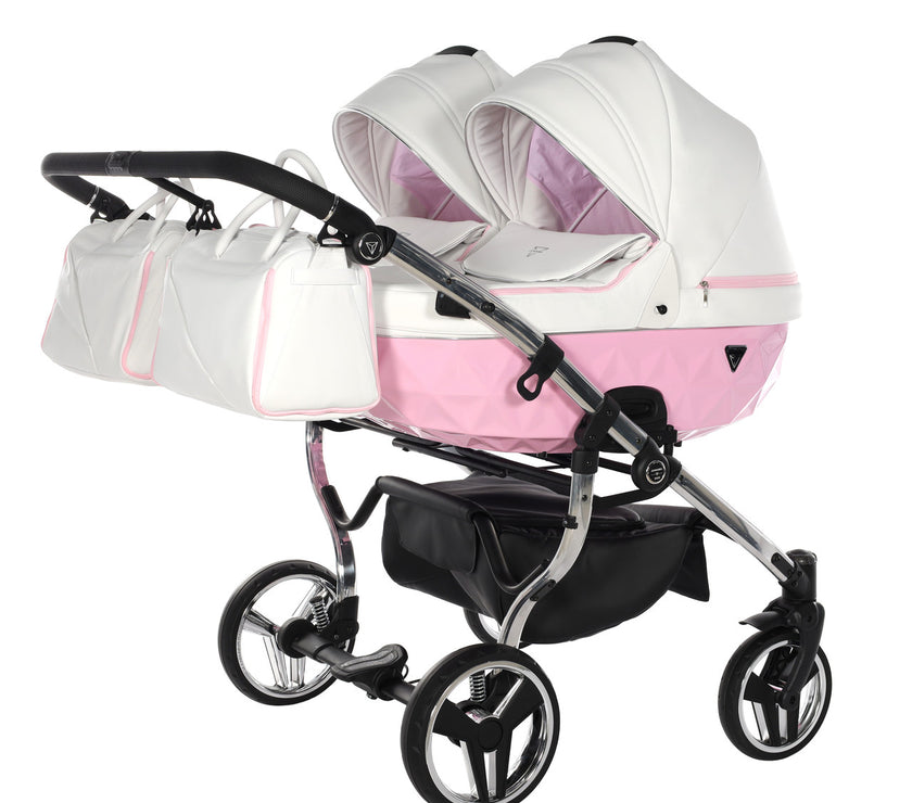 Poussette Double Junama Candy - Rose - Mode Bébé Claye