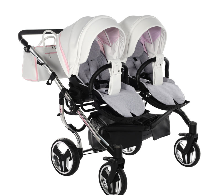 Poussette Double Junama Candy - Rose - Mode Bébé Claye