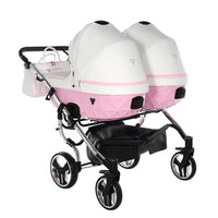 Poussette Double Junama Candy - Rose - Mode Bébé Claye