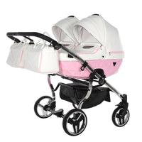 Poussette Double Junama Candy - Rose - Mode Bébé Claye