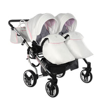 Poussette Double Junama Candy - Rose - Mode Bébé Claye